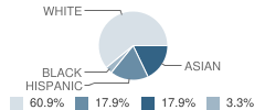 Clarke Middle School Student Race Distribution