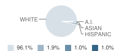 Elizabethtown-Lewis Central School Student Race Distribution