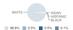 Granville Junior-High School Student Race Distribution