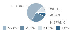 Woodlands Middle School Student Race Distribution