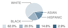 Longwood Junior High School Student Race Distribution