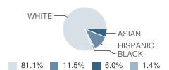 Cross Street School Student Race Distribution