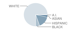 Oregon Middle School Student Race Distribution