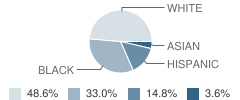 Robinson G Jones Foreign Lang Elementary School Student Race Distribution