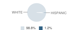 Jefferson Middle School Student Race Distribution