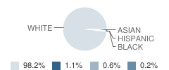 Northwestern Middle School Student Race Distribution