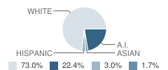 Velma-Alma Elementary School Student Race Distribution