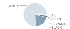 Whiteaker Middle School Student Race Distribution