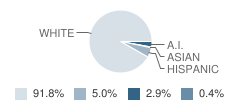 South Prairie Elementary School Student Race Distribution