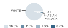 Beaver Area Middle School Student Race Distribution