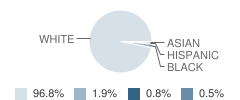 Northwest Area High School Student Race Distribution