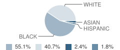 Delcroft School Student Race Distribution