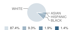 Crowders Creek Middle School Student Race Distribution