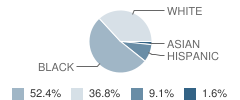 Claude A Taylor Elementary School Student Race Distribution