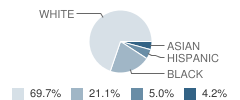 Berry Shoals Intermediate School Student Race Distribution