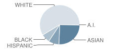 Mary Evans Elementary School Student Race Distribution