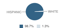 J W Caceres Elementary School Student Race Distribution