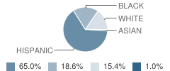 Baytown Junior High School Student Race Distribution