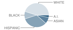 Whittier School Student Race Distribution