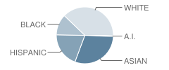 Mosby Woods Elementary School Student Race Distribution