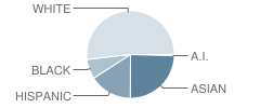 White Oaks Elementary School Student Race Distribution