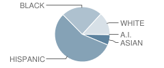 Fred M. Lynn Middle School Student Race Distribution