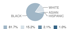 Thomas Jefferson High School Student Race Distribution