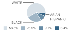 Virginia Heights Elementary School Student Race Distribution