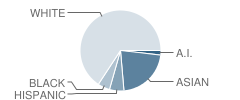 Cedar Way Elementary School Student Race Distribution