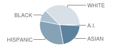 Sierra Heights Elementary School Student Race Distribution