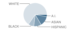 Whitman Middle School Student Race Distribution