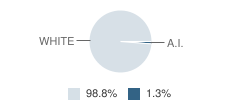 Almena Elementary School Student Race Distribution