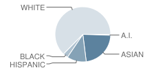 Urban Middle School Student Race Distribution