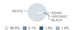 Fox River Middle School Student Race Distribution