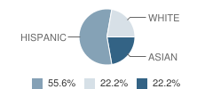 South San Joaquin Christian School Student Race Distribution