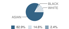 Excelsiour School Student Race Distribution