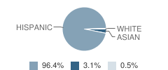 Calexico Adventist Mission School Student Race Distribution