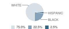 Campbell-Loughmiller Campus School Student Race Distribution