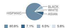 Queen of Peace School Student Race Distribution