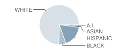 Arizona Conservatory for Arts and Academics Middle School Student Race Distribution