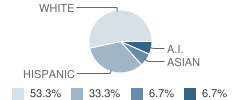 Bishop Independent Study School Student Race Distribution