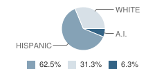 Cuyama Valley High School Student Race Distribution