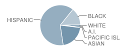 Warm Springs Middle School Student Race Distribution