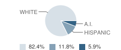 Vallecito Continuation High School Student Race Distribution