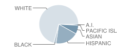 Redwood Middle School Student Race Distribution