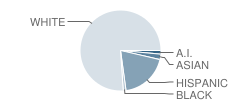 Estes Park Middle School Student Race Distribution