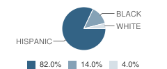 Miami Community Charter Middle School Student Race Distribution