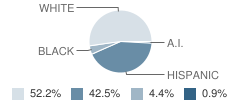 Ridgecrest Alternative High School Student Race Distribution