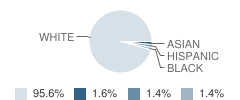 Russell-Mcdowell Intermediate School Student Race Distribution