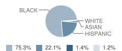 Edward Brooke Charter School Student Race Distribution